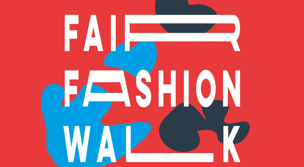 Grafik des Flyers zum Fair Fashion Walk